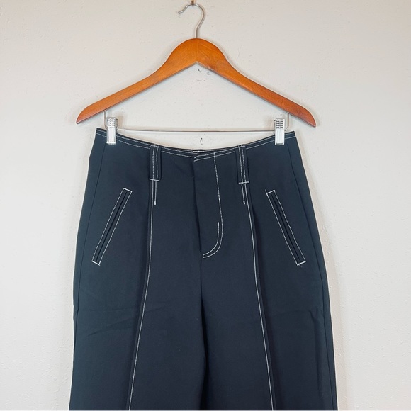 Badgley Mischka Black Women’s Hi Rise Crop Balloon Pants Size 6 NWT - Picture 2 of 9